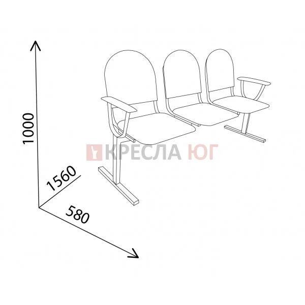 Кресло Стандарт 3М
