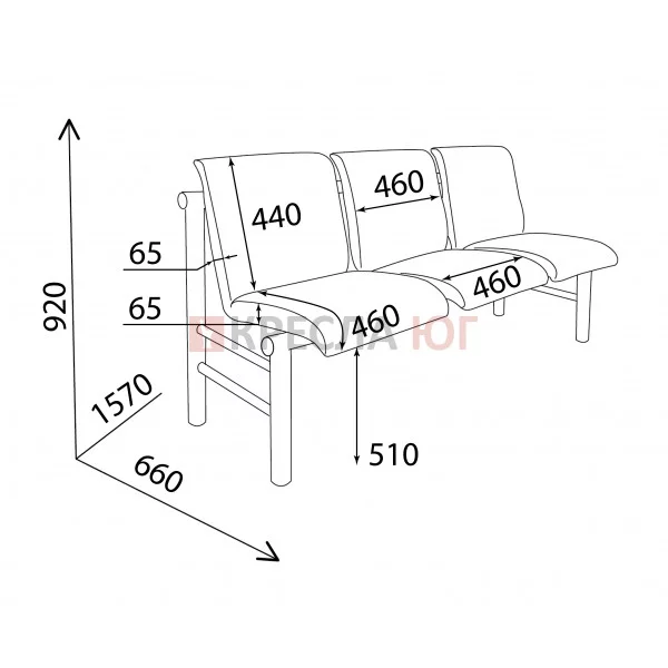 Кресло Карнак 3М