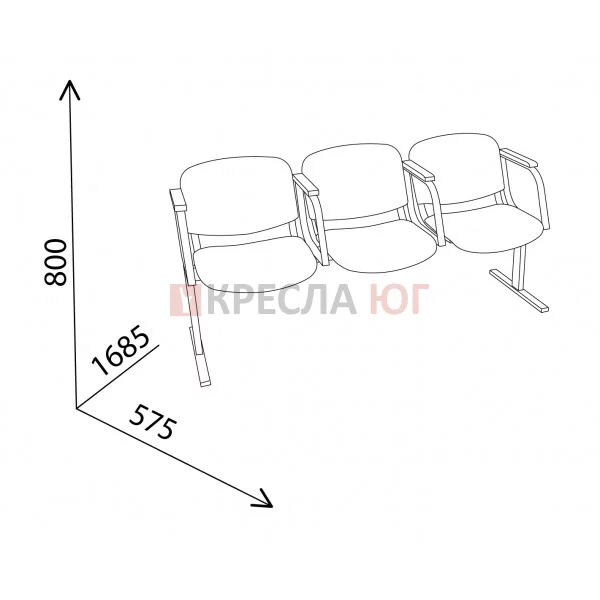 Кресло Конференц 3М+